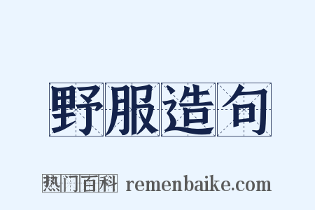 野服造句是什么意思的图片